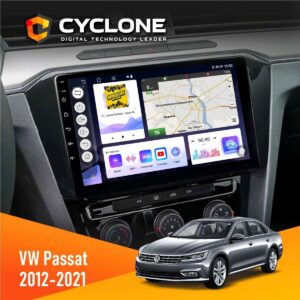 Штатна магнітола Volkswagen Passat 2012 2021 магнітола Cyclone C10-011