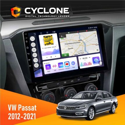 Штатна магнітола Volkswagen Passat 2012 2021 магнітола Cyclone C10-011