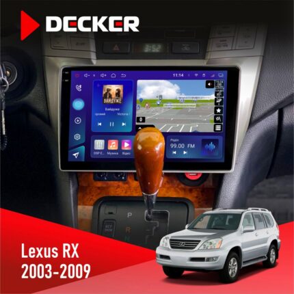 Штатна магнітола Lexus RX 2003-2007 Decker D9-005 4x64, DSP, 360, 4G, 2k