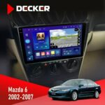 Штатна магнітола Mazda 6 2002-2007 Decker D9-005 з 2K екраном, 4G та DSP