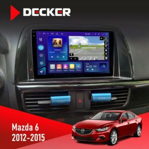 Штатна магнітола Mazda 6 2012-2015 Decker D9-009 з DSP, 4G, 2k