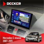 Штатна магнітола Mercedes-Benz C-Class (W204) 2007-2011 Decker D9-005 4x64, DSP, 360, 4G, 2k