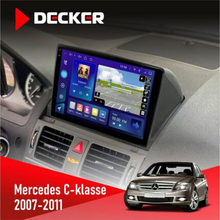 Штатна магнітола Mercedes-Benz C-Class (W204) 2007-2011 Decker D9-005 4x64, DSP, 360, 4G, 2k