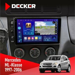 Штатна магнітола Mercedes-Benz ML-Class (W163) 1997-2006 AMP Decker D9-009 4x64, DSP, 4G, 2k