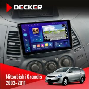 Штатна магнітола Mitsubishi Grandis Decker D9-009 4x64, DSP, 4G, 2k