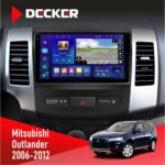 Штатна магнітола Mitsubishi Outlander XL 2006-2012 Decker D9-005 4x64, DSP, 360, 4G, 2k