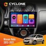 Штатна магнітола Nissan Note 2012-2021 Cyclone C10-001 2x64 CPL