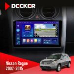 Штатна магнітола Nissan Rogue 2007-2015 Decker D9-005 4x64, DSP, 360, 4G, 2k