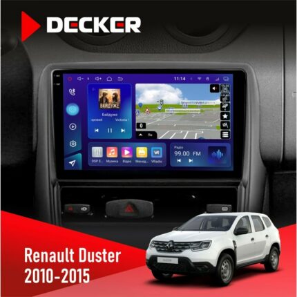 Штатна магнітола Renault Duster 2010-2015 Decker D9-005 з DSP, 360 та 4G