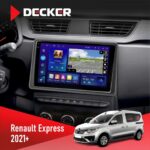 Штатна магнітола Renault Express 2021+ Decker D9-005 4x64, DSP, 360, 4G, 2k