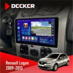 Штатна магнітола Renault Logan 2009-2013 Decker D9-005 4x64, DSP, 360, 4G, 2k
