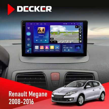 Штатна магнітола Renault Megane III 2008-2016 Decker D9-005
