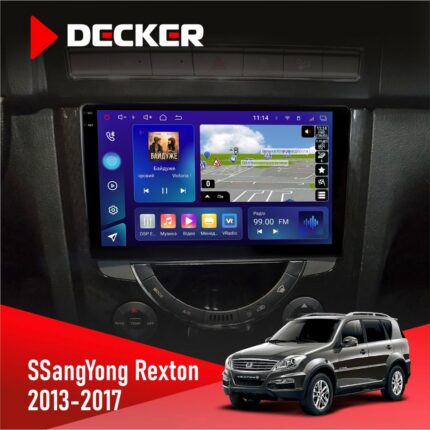 Штатна магнітола SsangYong Rexton 2013 2017 Decker D9 з круговим оглядом 360