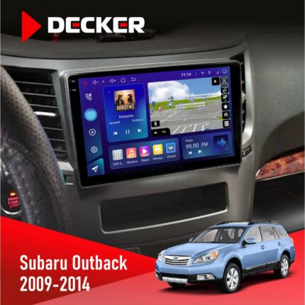 Штатна магнітола Subaru Outback 2009-2014 Decker D9-005 4x64, DSP, 360, 4G, 2k