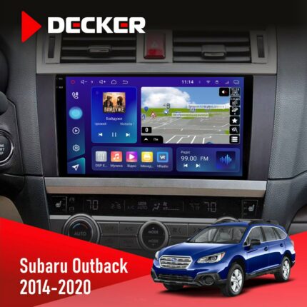 Штатна магнітола Subaru Outback 2014-2020 Decker D9-005 4x64, DSP, 360, 4G, 2k