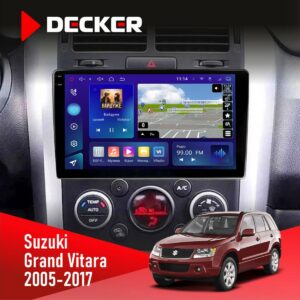 Штатна магнітола Suzuki Grand Vitara 2005-2017 Decker D9-009 4x64, DSP, 4G, 2k