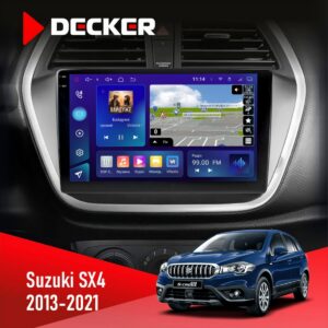 Штатна магнітола Suzuki SX4 2013 2021 Decker D9-009 з 9.5-дюймовим екраном