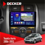 Штатна магнітола Toyota Auris 2006-2012 Decker D9-005 4x64, DSP, 360, 4G, 2k