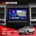 Штатна магнітола Toyota Land Cruiser Prado (120) 2002-2009 AMP Decker D9-005 4x64, DSP, 360, 4G, 2k