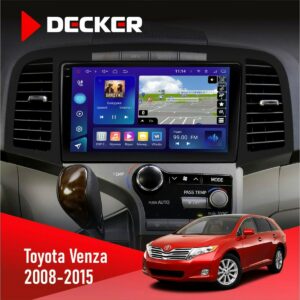 Штатна магнітола Toyota Venza 2008-2015 Decker D9-009 з екраном 2K, 4G та DSP процесором
