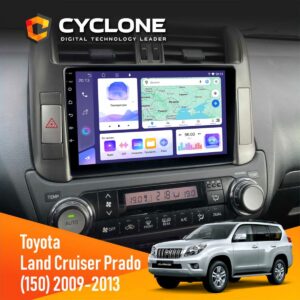 Штатна магнітола Toyota Land Cruiser Prado 150 2009-2013 Cyclone C9-011 4x64, DSP