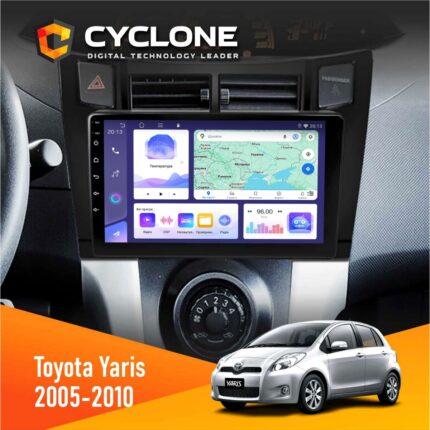 Штатна магнітола Toyota Yaris 2005-2010 Cyclone C9-011 4×64, DSP - Штатна Магнітола Toyota Yaris 2005 2010