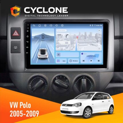 Штатна магнітола Volkswagen Polo 2005-2009 Cyclone C9-012 4x64 DSP 4G