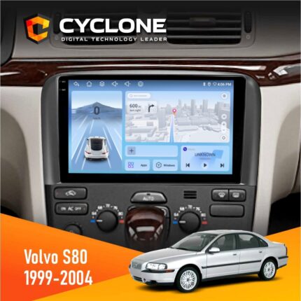 Штатна магнітола Volvo S80 1999-2004 Cyclone C9-012 4x64 DSP 4G