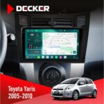 Штатна магнітола Toyota Yaris 2005-2010 Decker D9-004 6x128, DSP 360, 2k