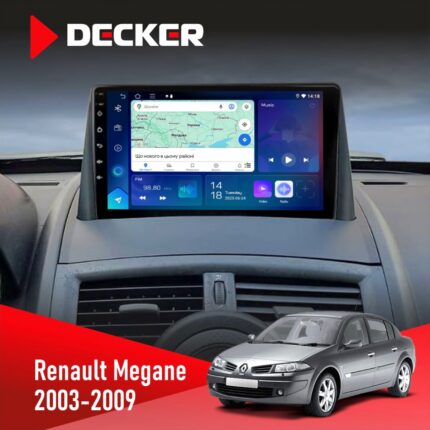 Штатна магнітола Renault Megane II Decker D9-007 4x64 DSP 360 4G