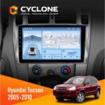 Штатна магнітола Hyundai Tucson 2005-2010 Cyclone C10-012 4x64 DSP 4G