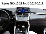 Штатна магнітола FORS.auto для Lexus NX в інтер'єрі авто