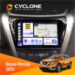 Штатна магнітола Nissan Murano 2015+ Cyclone C10-012 4x64 DSP 4G