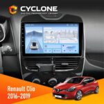 Штатна магнітола Renault Clio 2016-2019 Cyclone C10-012 4x64 DSP 4G