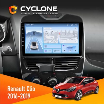 Штатна магнітола Renault Clio 2016-2019 Cyclone C10-012 4x64 DSP 4G