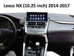Штатна магнітола FORS.auto для Lexus NX U8N (4+32Gb, 10.25") 2014-2017 – вигляд збоку
