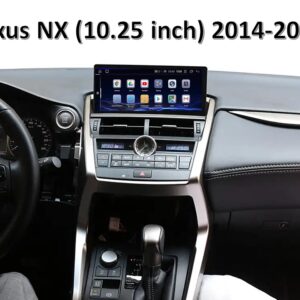 Штатна магнітола FORS.auto для Lexus NX U8N (4+32Gb, 10.25") 2014-2017 – вигляд збоку