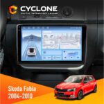 Штатна магнітола Skoda Fabia 2007 2014 магнітола Cyclone C10-012 DSP 4G