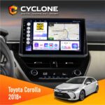 Штатна магнітола Toyota Corolla 2018+ Cyclone C10-012 4x64 DSP 4G