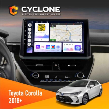 Штатна магнітола Toyota Corolla 2018+ Cyclone C10-012 4x64 DSP 4G