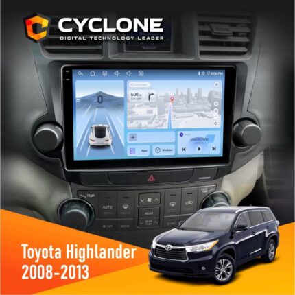 Штатна магнітола Toyota Highlander 2008-2013 Cyclone C10-012 4x64 DSP 4G