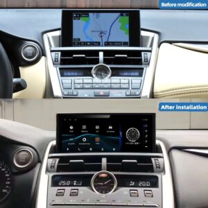 Штатна магнітола FORS.auto для Lexus NX U8C (2018-2021) в інтер'єрі авто