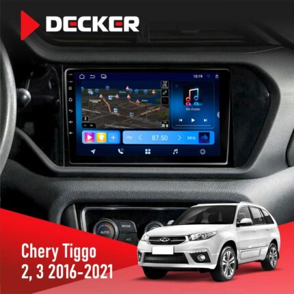 Штатна магнітола Chery Tiggo 2, 3 Decker D9-008 з 8x128 DSP та 4G