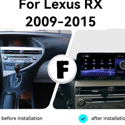 Штатна магнітола FORS.auto для Lexus RX U8T (2009-2015) в інтер'єрі авто