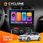 Штатна магнітола Citroen C4 2010-2015 Cyclone C10-001 2x64 CPL - головний вигляд