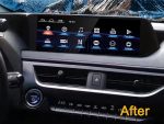 Штатна магнітола Lexus UX FORS.auto в інтер'єрі авто