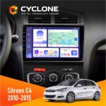 Штатна магнітола Citroen C4 2010 2015 Cyclone C10-011 4x64, DSP
