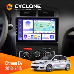 Штатна магнітола Citroen C4 2010 2015 Cyclone C10-011 4x64, DSP