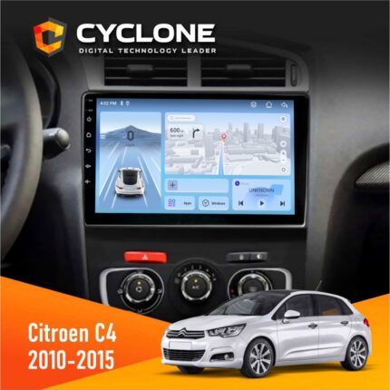Штатна магнітола Citroen C4 2010 2015 Cyclone C10-012 DSP 4G