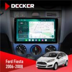 Штатна магнітола Ford Fiesta Decker D9-004 на панелі автомобіля